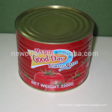 low cost halal flavouring seasoning oem brand 2200g canned package Red color canned easy open Tomato Paste tomato paste